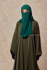 Salam Olive Abaya - Flowy & Relaxed Fit