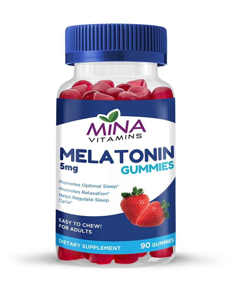 Halal Mina Melatonin Gummy - Vegetarian, Non-GMO, Gluten Free 90ct