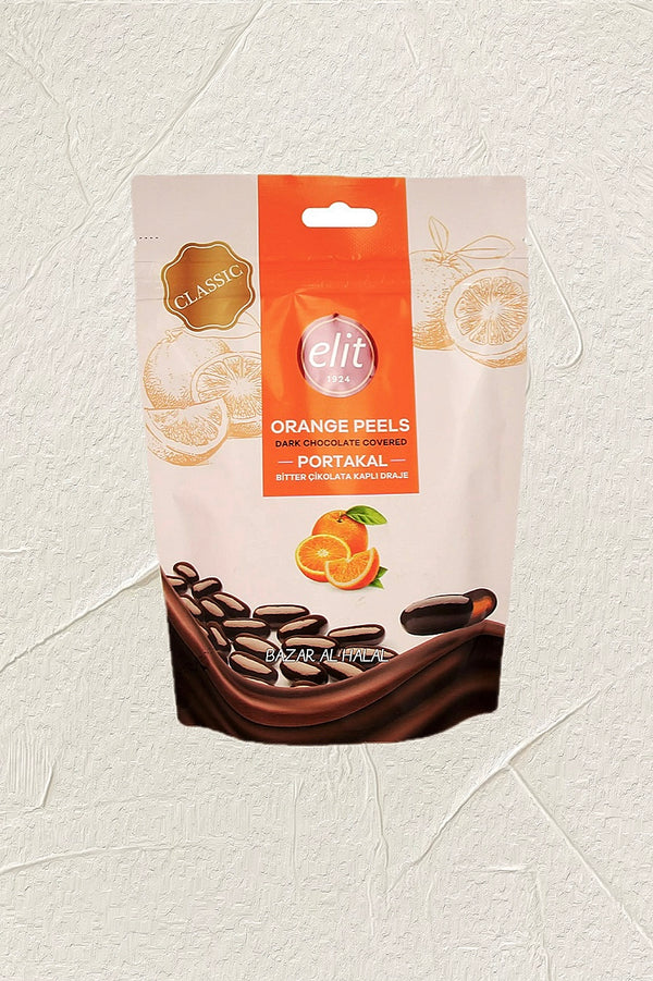 Elit Dark Chocolate Covered Orange Peels Bag