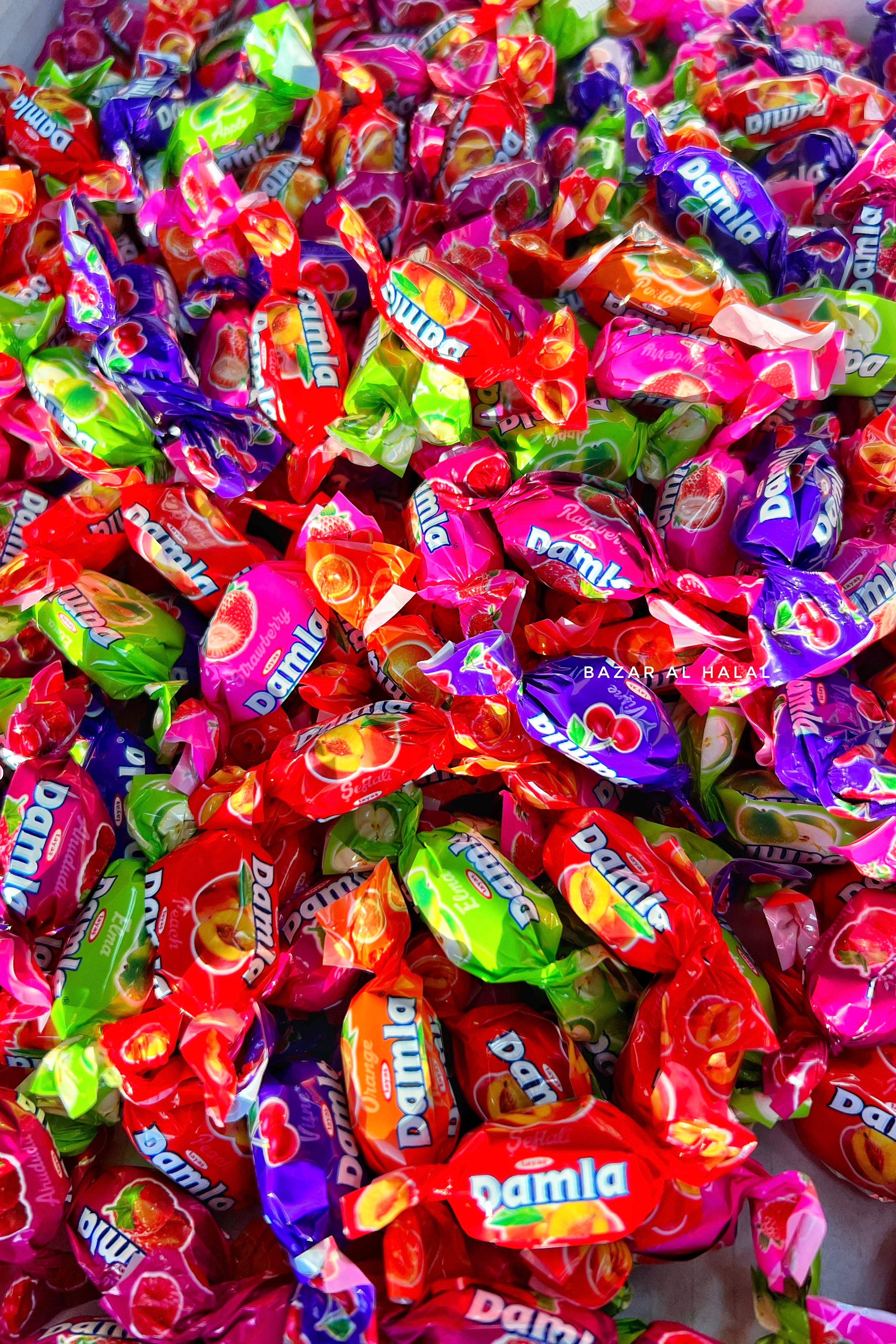 Halal Damla Soft Candy Fruit Flavor Assortments Bazar Al Haya