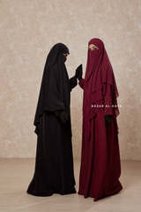 Salam 2 Abaya & Mubarak/Pari Khimar Two Piece Set - Nida/Chiffon