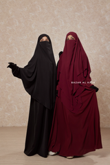 Salam 2 Abaya & Mubarak/Pari Khimar Two Piece Set - Nida/Chiffon