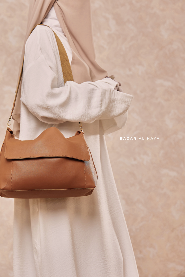 Crossbody & Shoulder Minimal Bag In Brown