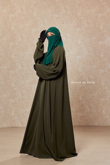 Salam Olive Abaya - Flowy & Relaxed Fit