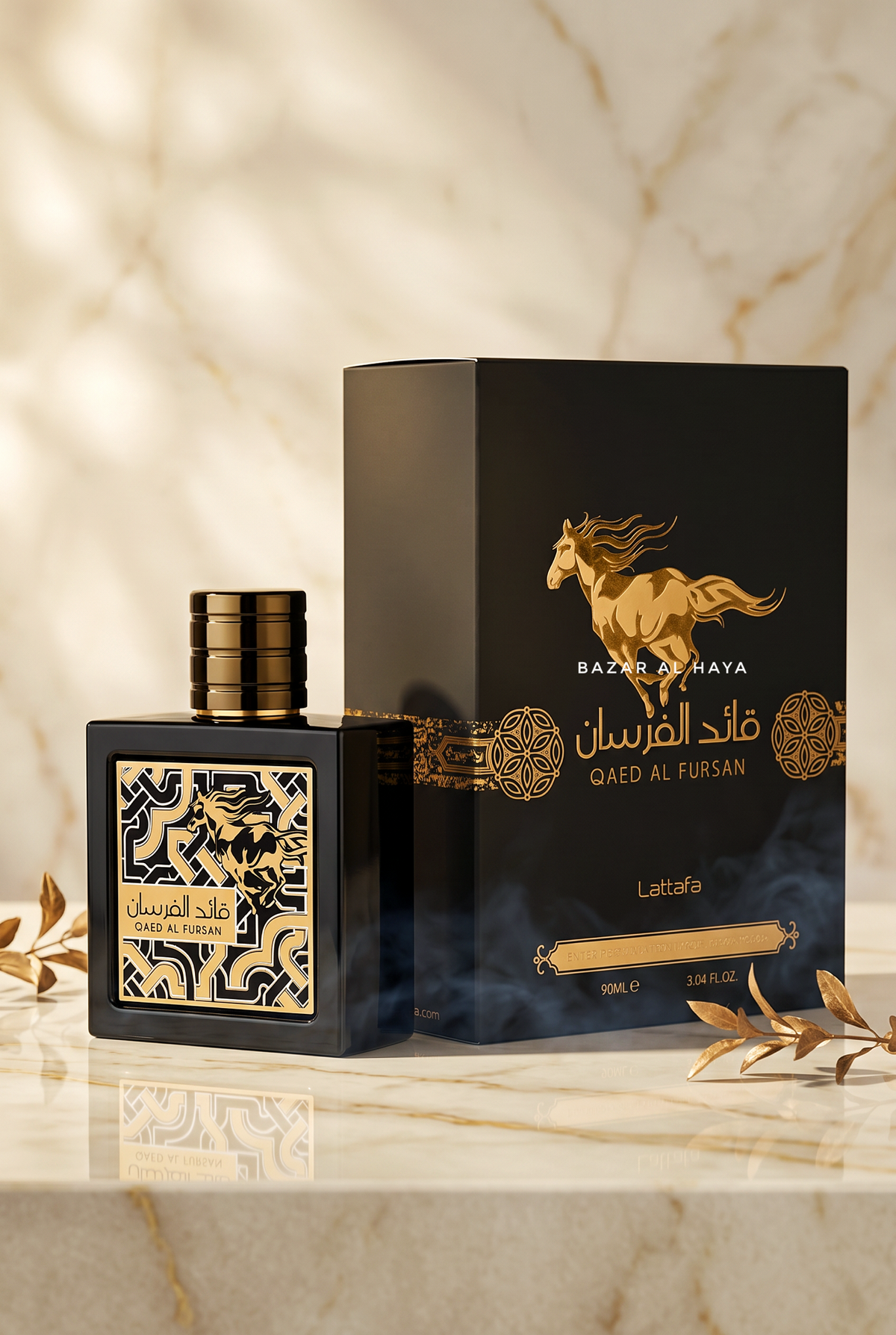 Qaed Al Fursan Eau de Parfum – By Lattafa, Unisex - 90ml – Bazar