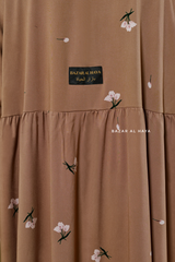 Aylin Dark Beige Prayer / Salah Dress - Super Breathable In 100% Cotton