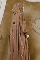 Aylin Dark Beige Prayer / Salah Dress - Super Breathable In 100% Cotton