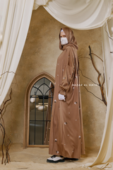 Aylin Dark Beige Prayer / Salah Dress - Super Breathable In 100% Cotton