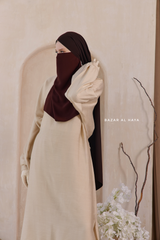 Ivory Elmira Two Piece Top Dress & Pants Set In Premium Cotton Leon