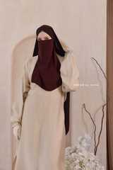 Ivory Elmira Two Piece Top Dress & Pants Set In Premium Cotton Leon