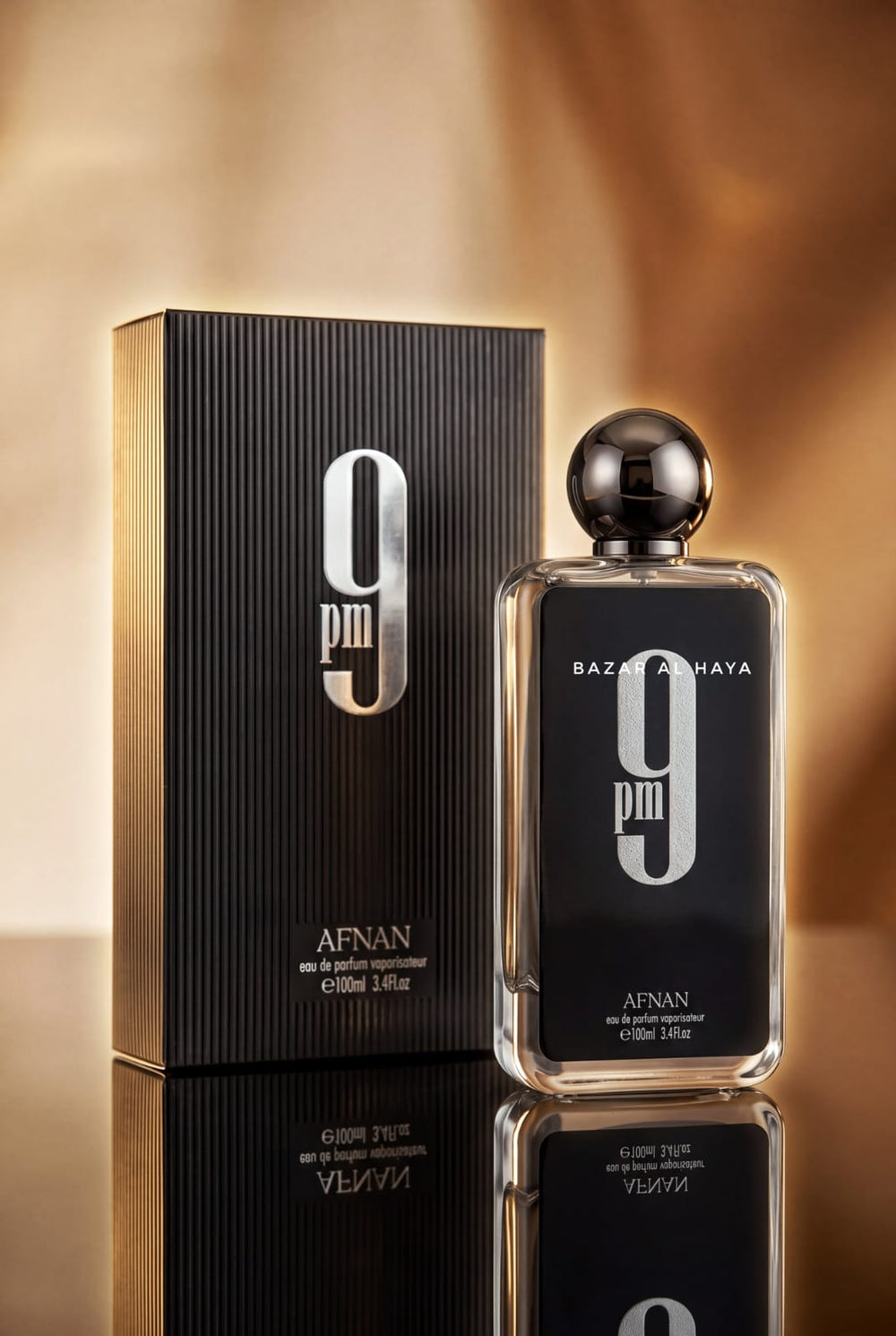 Afnan 9 PM Eau De Parfum Spray for Men 3.4 oz (100 mL) – Bazar Al Haya