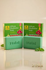 2-Pack African Shea Butter Soap – Nourishing & Smoothing, Organic Ingredients, Natural Hydrating Bar Soap