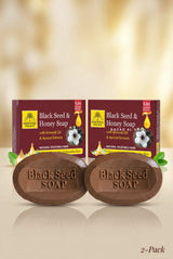 2-Pack Black Seed & Honey Soap – Moisturizing & Repairing, Organic Ingredients, Natural Herbal Bar Soap