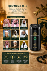 Electric Bakhoor Burner with Quran Audio – Smart Oud Incense Burner Device with App & Remote