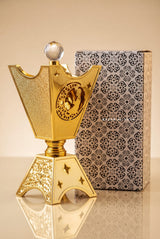 Gold Bakhoor Burner Mabkhara – Traditional Arabic Incense Burner for Oud, Bukhoor & Dukhoon