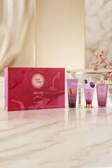 Armaf Yum Yum Women Perfume Women Gift Set 4PCS – Eau de Parfum, Body Lotion, Body Mist & Mini Spray - Sweet Gourmand Fragrance Gift Box