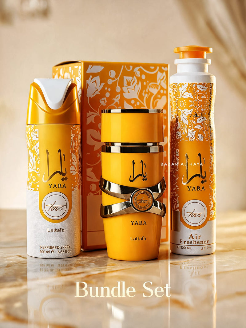 Lattafa Yara Tous 3-Piece Bundle for Women – Eau de Parfum, Body