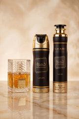 Lattafa Khamrah 3-Piece Bundle For Men – Eau de Parfum, Body Spray & Air Freshener