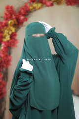 Emerald Green Single Layer Niqab - Super Breathable & Comfy