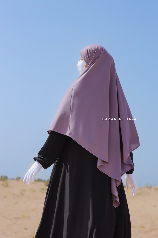 Viola Purple Shams Triangle Diamond Khimar - Cotton Trikataj