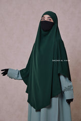 Emerald Mubarak Long Triangle Diamond Khimar - Nidha Extra Long