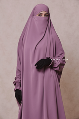 Hoor Dusty Rose - Two Piece Jilbab With Skirt- Long & Loose