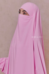 Baby Pink Hoor - Two Piece Jilbab With Skirt- Long & Loose