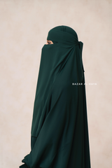 Emerald Green Single Layer Niqab - Super Breathable & Comfy