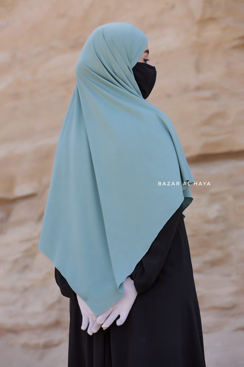 Mint Eliza Diamond Khimar - Stretch Cotton - Medium