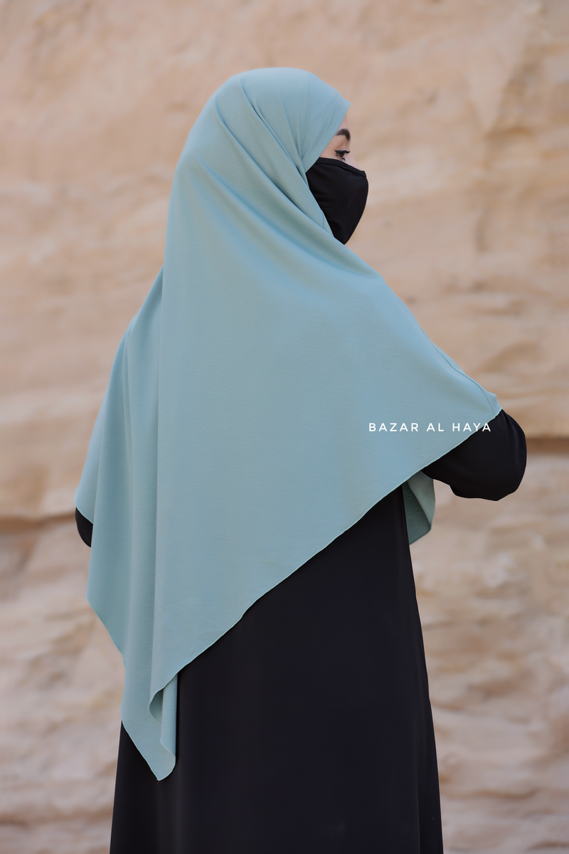 Mint Eliza Diamond Khimar - Stretch Cotton - Medium