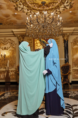 Munawwar Flowy Extra Long Triangle Diamond Khimar - Soft Nida