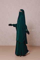 Emerald  Hoor - Two Piece Jilbab With Skirt Set- Nida