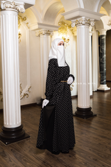 Black & Daisy Basimah Classic Design Warm Abaya Coat - Premium Wool