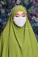 Kiwi Aiza Three Layered Diamond Khimar - Premium Stretch