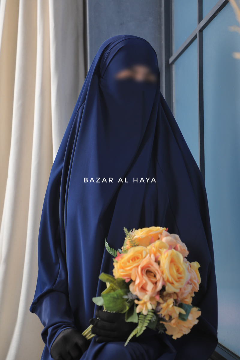 Navy 2025 blue jilbab