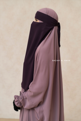 Purple Single Layer Niqab - Extremely Breathable - Large