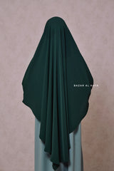 Emerald Mubarak Long Triangle Diamond Khimar - Nidha Extra Long