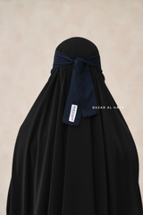 Single Layer Niqab In Dark Blue - Better Breathe