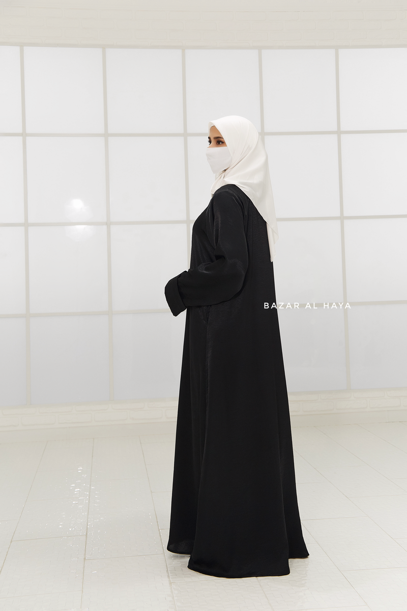 Nafisa Abaya - Soft Related Fit - Textured Satin