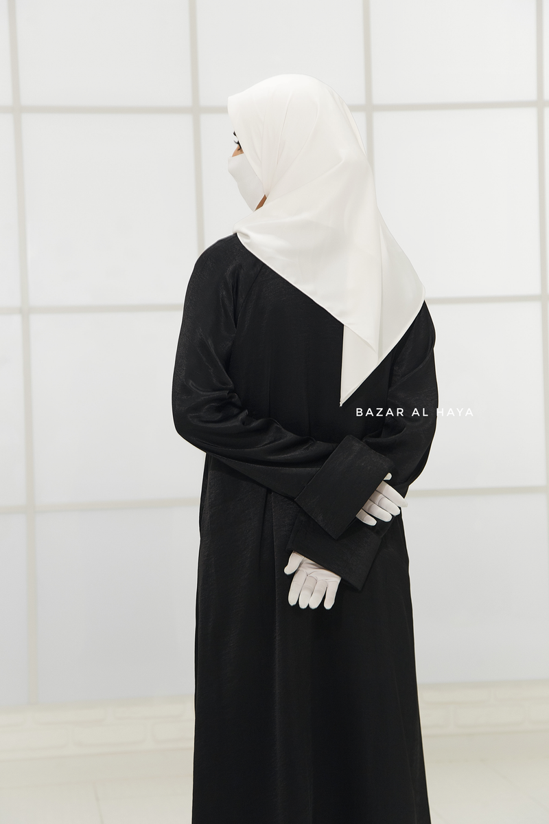 Nafisa Abaya - Soft Related Fit - Textured Satin