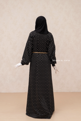 Black & Daisy Basimah Classic Design Warm Abaya Coat - Premium Wool