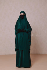 Emerald  Hoor - Two Piece Jilbab With Skirt Set- Nida