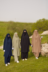 Hafsa Two Piece Jilbab With Harem Pants - Loose & Athletic Shalwar