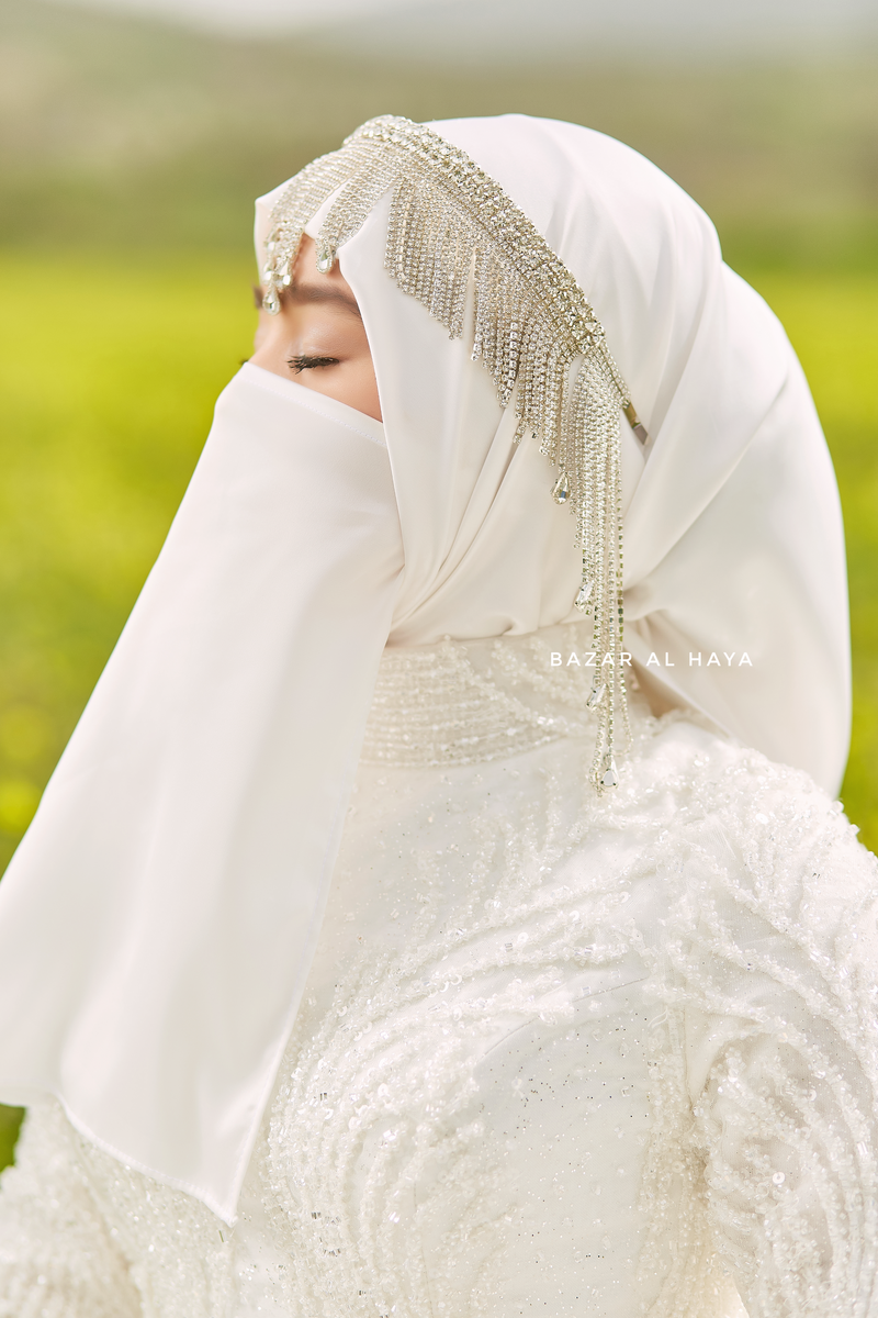 Crystal Diamond Diadema Bridal Headband - Handmade