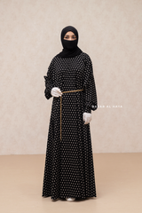 Black & Daisy Basimah Classic Design Warm Abaya Coat - Premium Wool