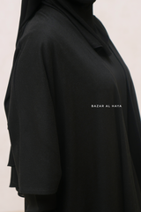 Black Taima Warm Cardigan - Comfy Oversized- Premium Acrylic Cashmere