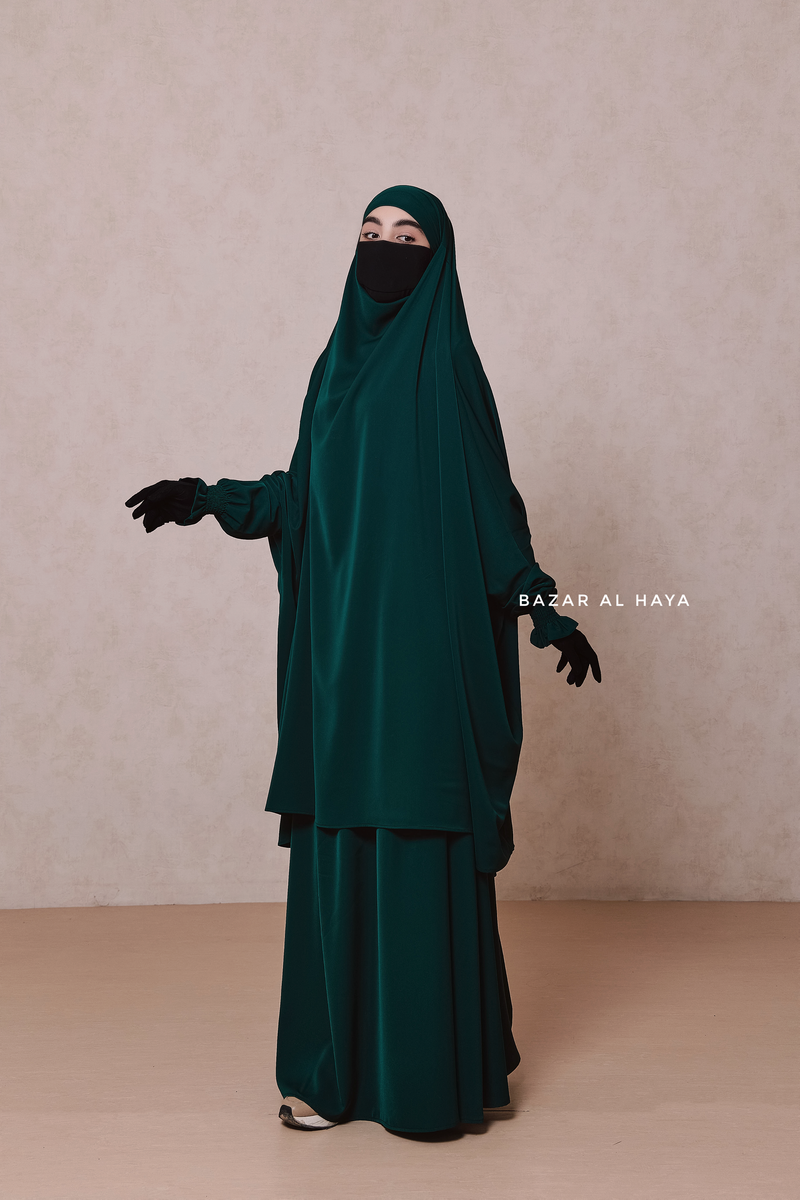 Emerald  Hoor - Two Piece Jilbab With Skirt Set- Nida