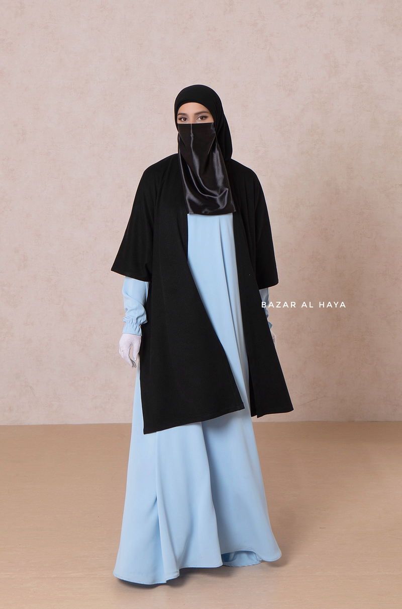 Taima Black Warm Cardigan - Comfy Oversized- Premium Acrylic Cashmere