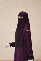 Purple Single Layer Niqab - Extremely Breathable - Large