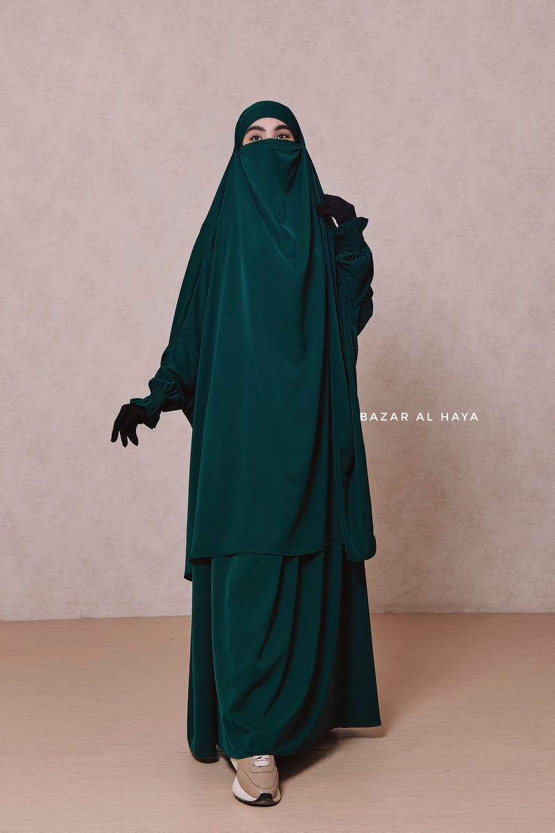 Emerald  Hoor - Two Piece Jilbab With Skirt Set- Nida